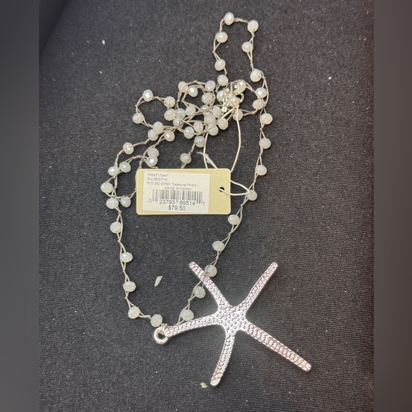 Tommy Bahama Island Essence Starfish Treasure Pendant Necklace Silver Tone - Picture 3 of 9